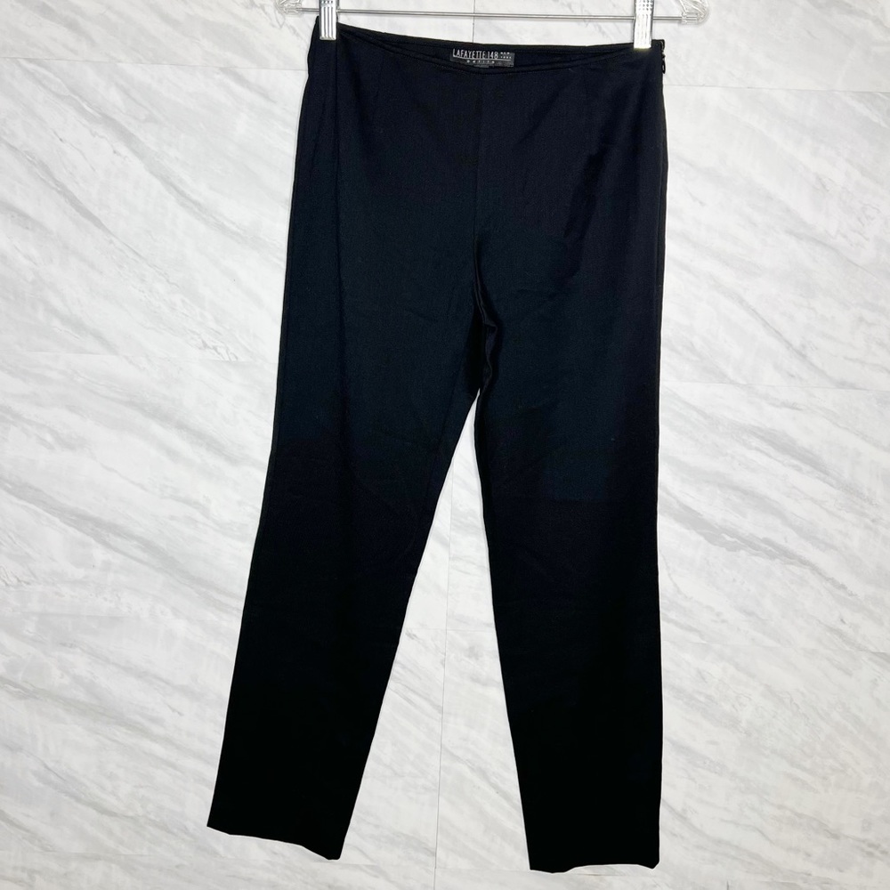 Lafayette 128 New York Black Crop Dress Pants 2P